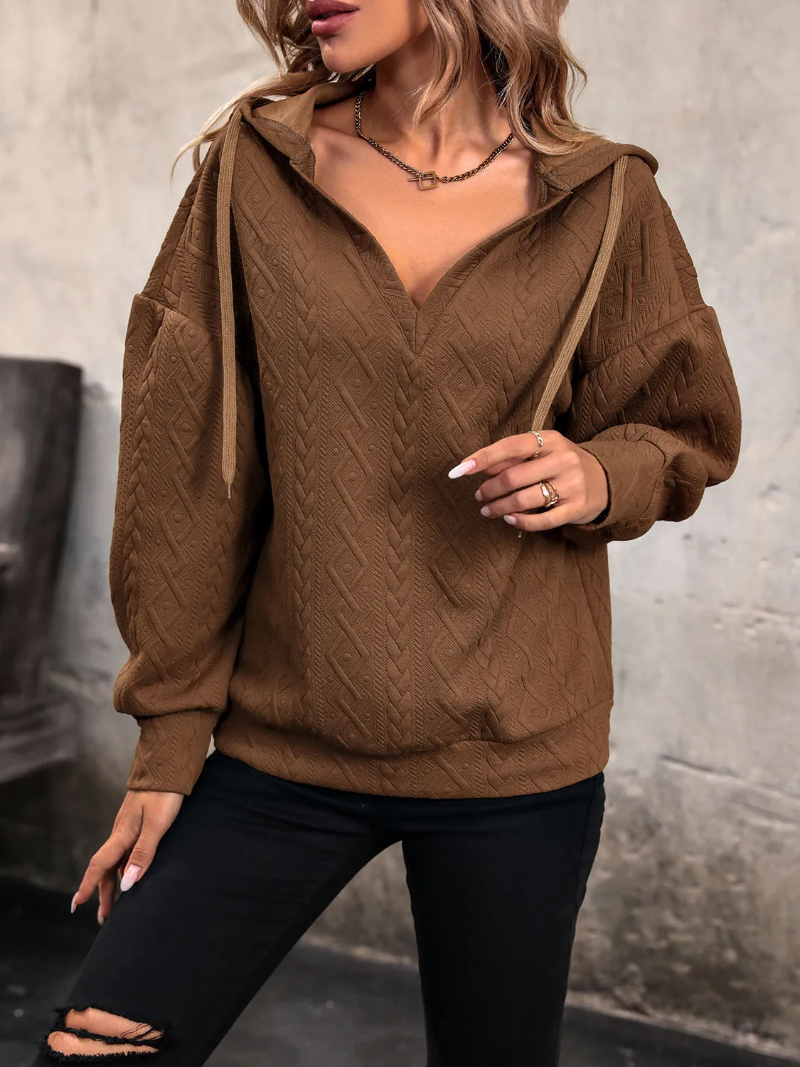 Women's Cozy Comfort Drawstring Long Sleeve Hoodie