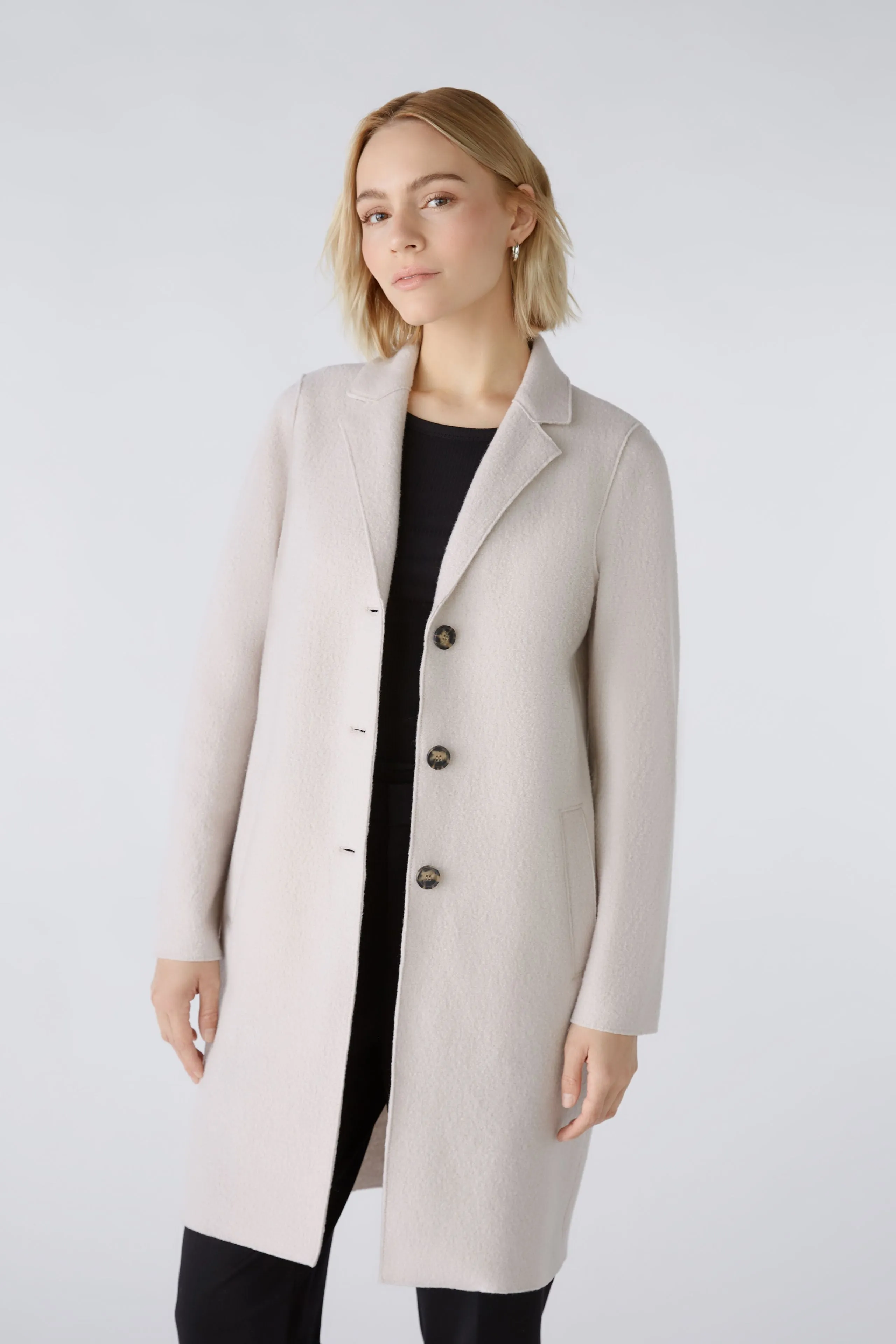 Wool Coat - Stone